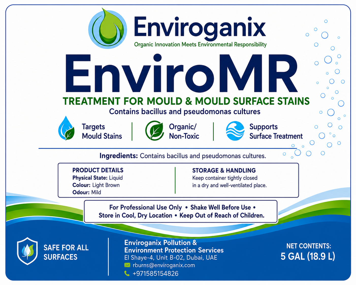 EnviroMR product label
