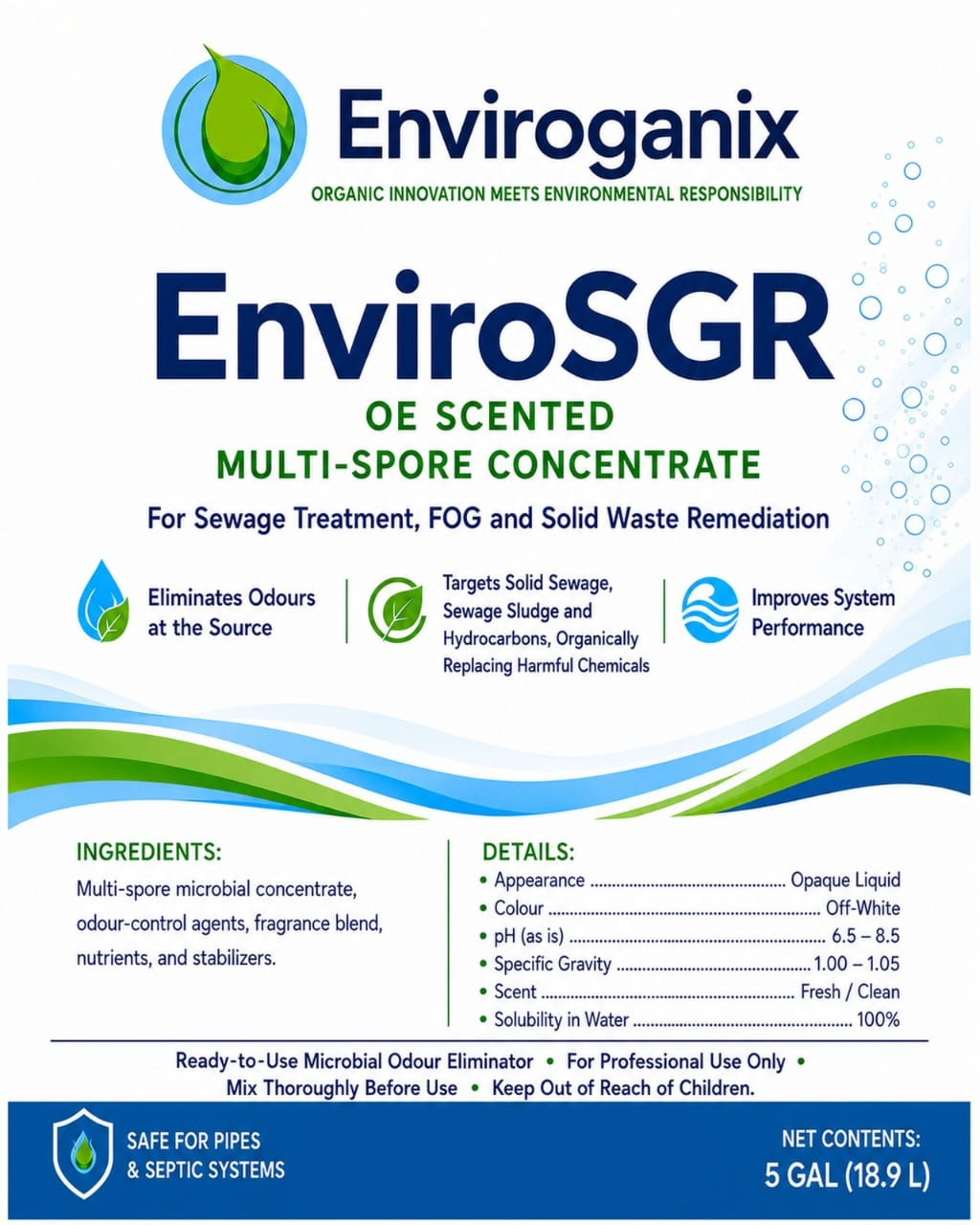 EnviroSGR product label